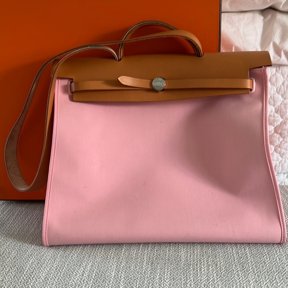 Hermès Herbag Zip, 39 Rose